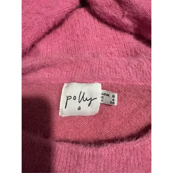 Princess Polly pink fuzzy soft pullover sweater Top 4 - Picture 3 of 5